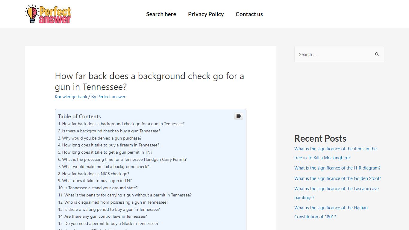 How far back does a background check go for a gun in Tennessee ...